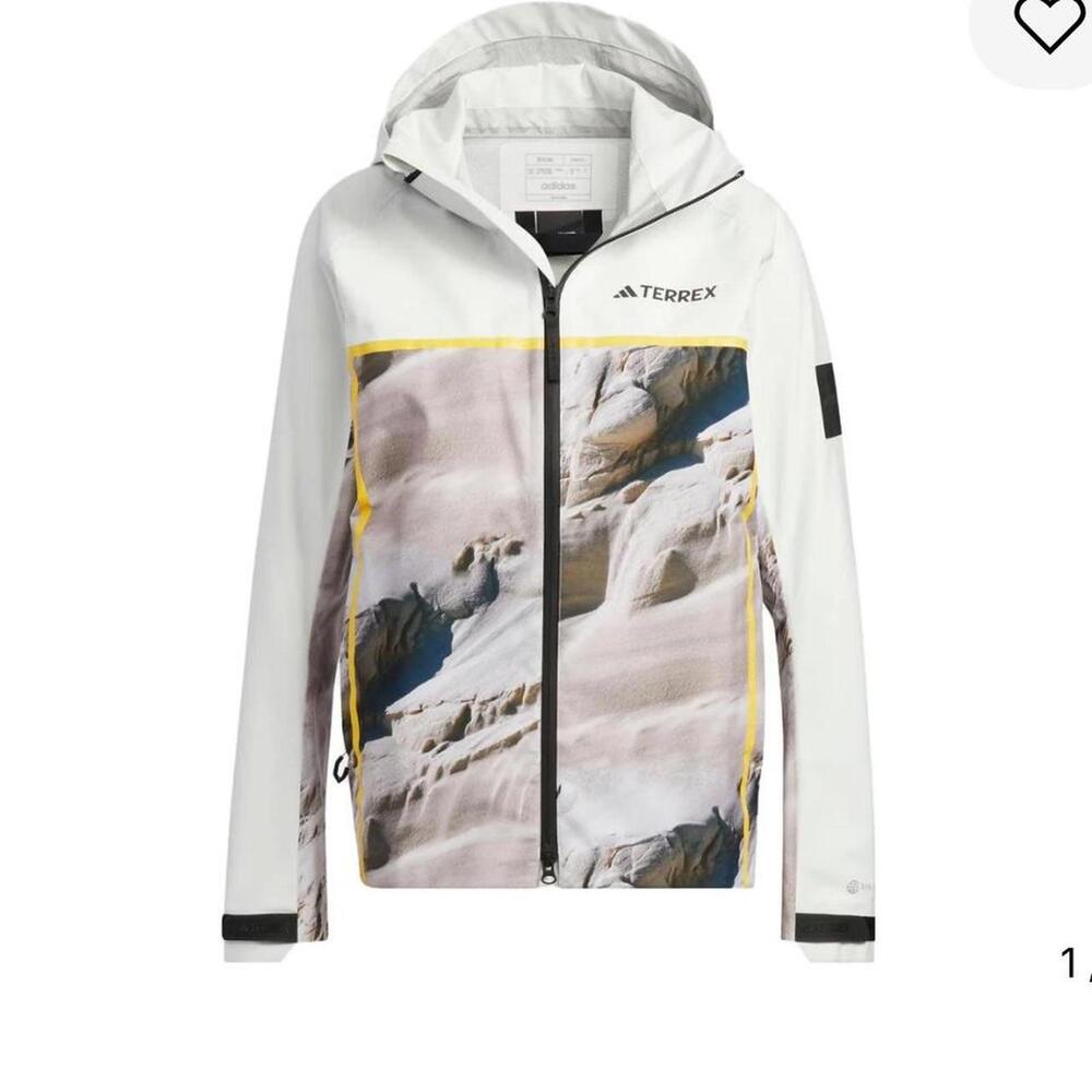 adidas adidas National Geographic RAIN.RDY terrex Jacket 'Off White' size xs